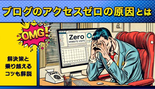 【いつまで続く？】ブログのアクセスゼロの6つの原因とは？解決策と乗り越えるコツも解説